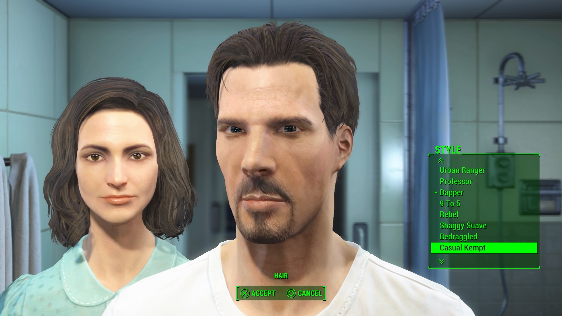 fallout 4 character mod - Style Urban Ranger Professor Dapper 9 To 5 Rebel Shaggy Suave Bedraggled Casual Kempt Hair Accept Cancel