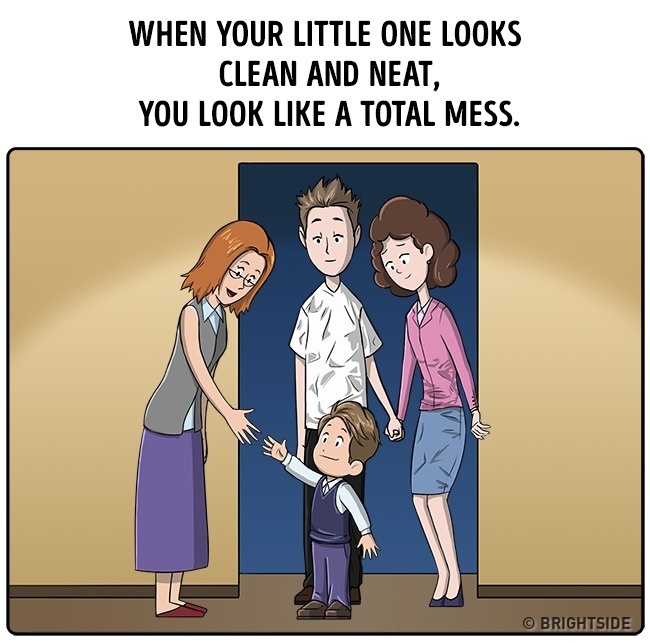 murphys law for kids - When Your Little One Looks Clean And Neat, You Look A Total Mess. Brightside