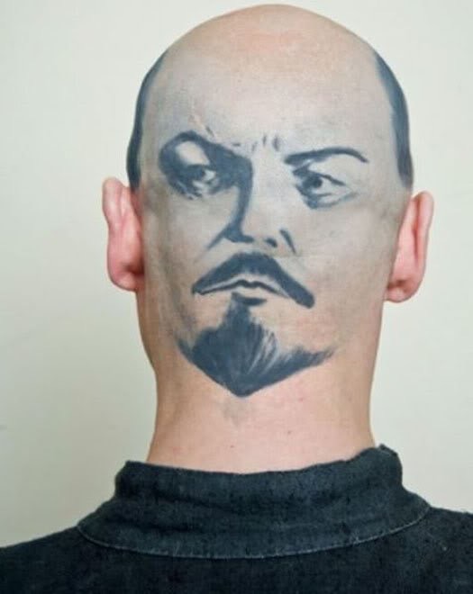 russia - lenin tattoo