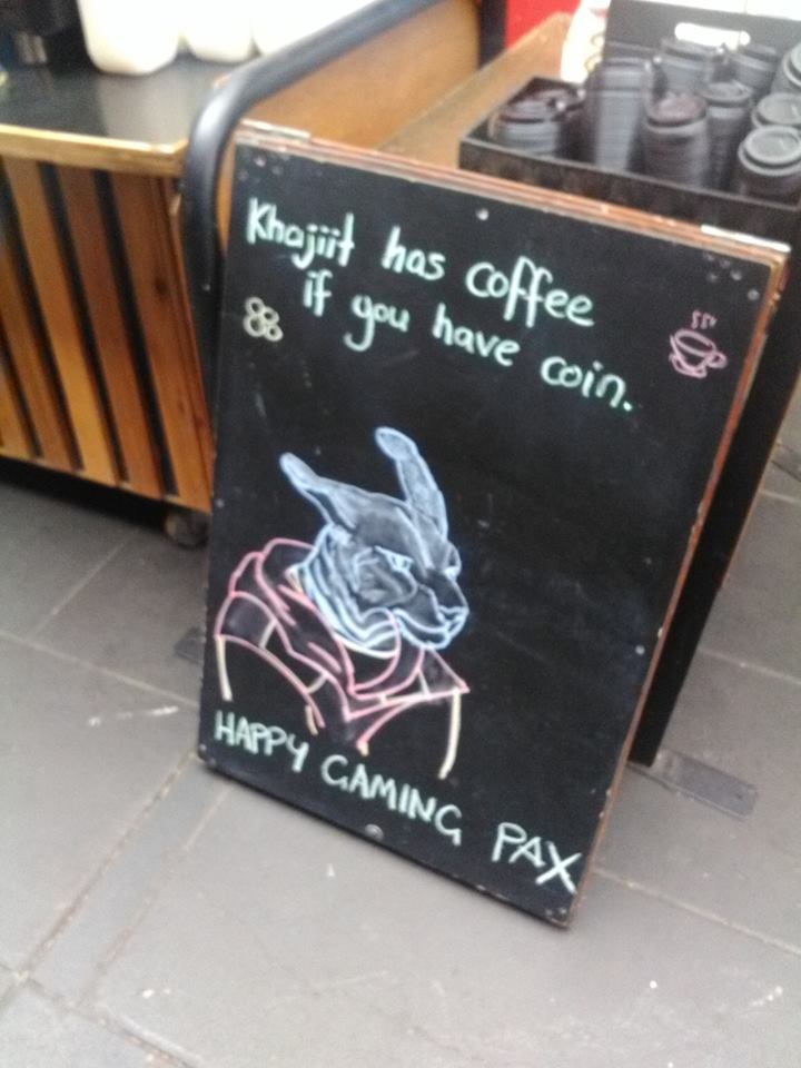 electronics - Khajiit has coffee have coin. Happy Caming Pax