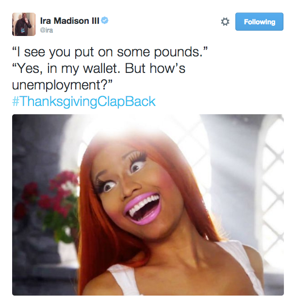 Thanksgiving Clap Back To Get You In The Mood