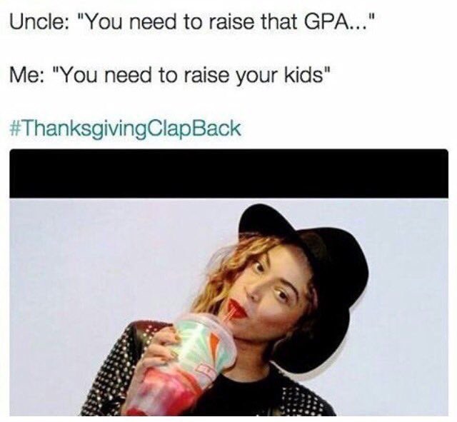 Thanksgiving Clap Back To Get You In The Mood