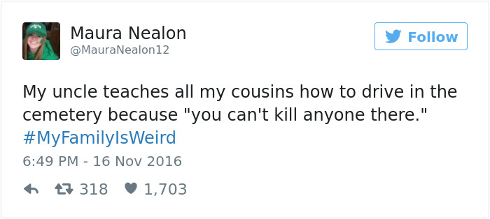 People Tweet About The Weirdest Things Their Family Members Did