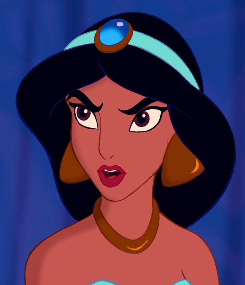 Princess Jasmine seems offended.