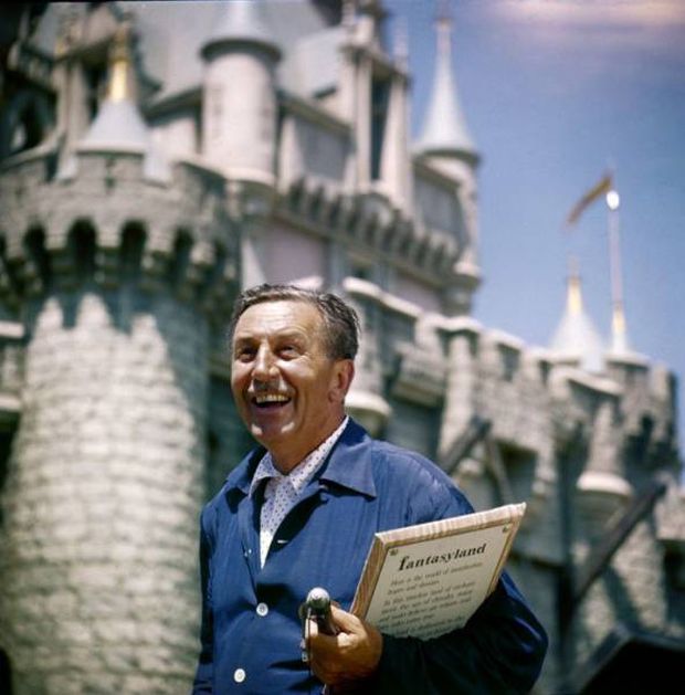 Walt Disney came up with the concept of Disneyland after visiting various amusement parks with his daughters in the 1930s and 1940s.