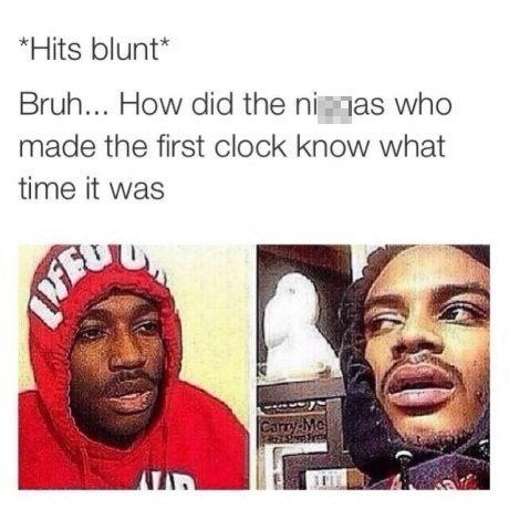 hits blunt about setting the time of the first clock