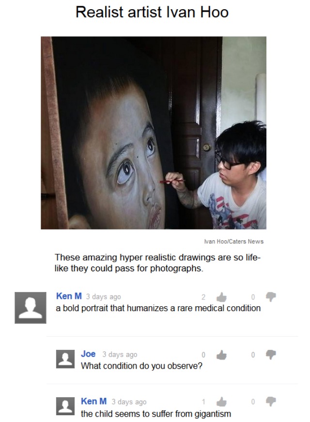 ken m meme - Realist artist Ivan Hoo Ivan HooCaters News These amazing hyper realistic drawings are so life they could pass for photographs. C Ken M 3 days ago 2 0 a bold portrait that humanizes a rare medical condition Joe 3 days ago 0 What condition do 