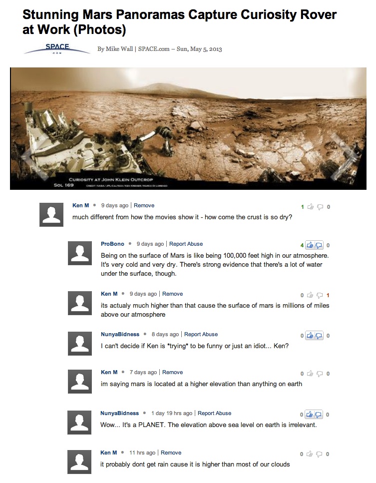 ken m geology - Stunning Mars Panoramas Capture Curiosity Rover at Work Photos Space By Mike Wall | Space.com Sun, Curiosity At John Klein Outcrop Sol 169 Ken M. 9 days ago Remove much different from how the movies show it how come the crust is so dry? Pr