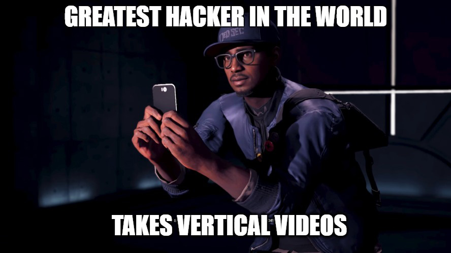 photo caption - Greatest Hacker In The World Ed Ec Takes Vertical Videos