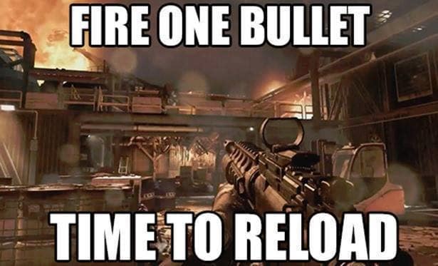 compulsive reloading disorder - Fire One Bullet Time To Reload