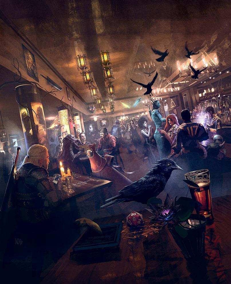 fantasy tavern art