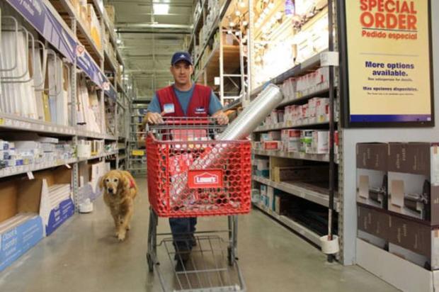 Customers love the duo and people show up just to see them. "Instead of medications, I have Charlotte," Clay Luthy says of his furry friend and co-worker.