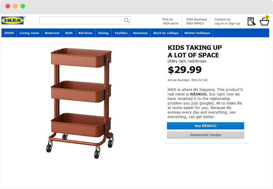 IKEA Names Its Products After Their Searches