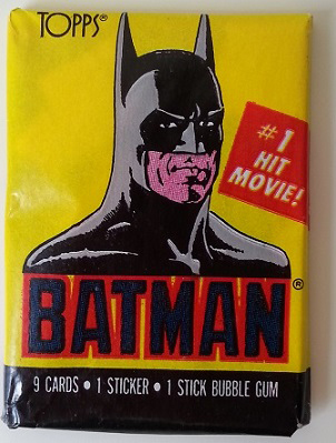 batman cards 90s - Topps Hit Movie! Batman 9 Cards 1 Sticker 1 Stick Bubble Gum