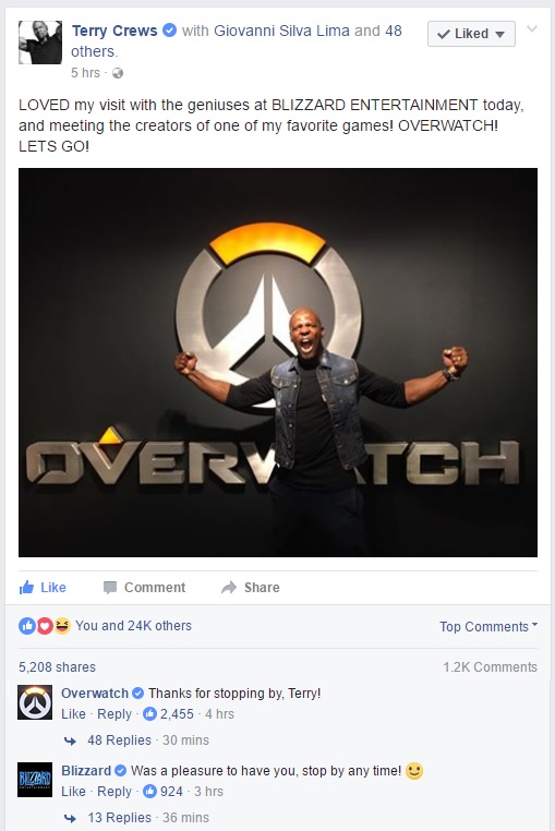 Terry Crews Might Be Coming To Overwatch As Doomfist