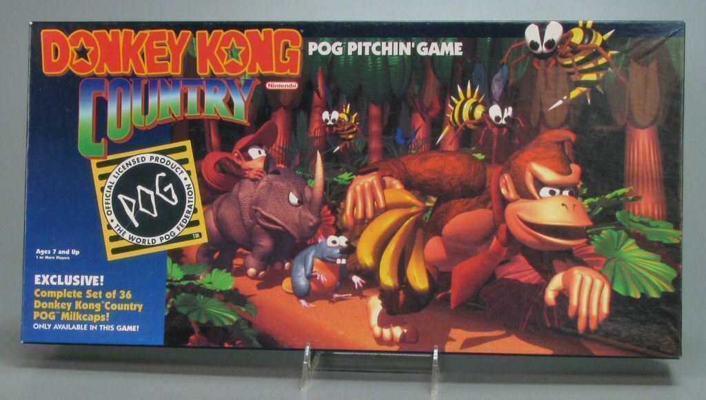 donkey kong country pog game - Ig Pog Pitchin'Game Ju Nintendo Produc License Peration The W Og Feder World Poo Ages 7 and Up Exclusive! Complete Set of 36 Donkey Kong Country PoGiIkeaps!. Only Available In This Game!