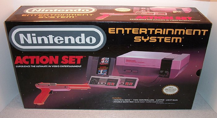 nintendo - Vore.. Nintendo Entertainment System Action Set Experience The Ultimate In Video Entertainment