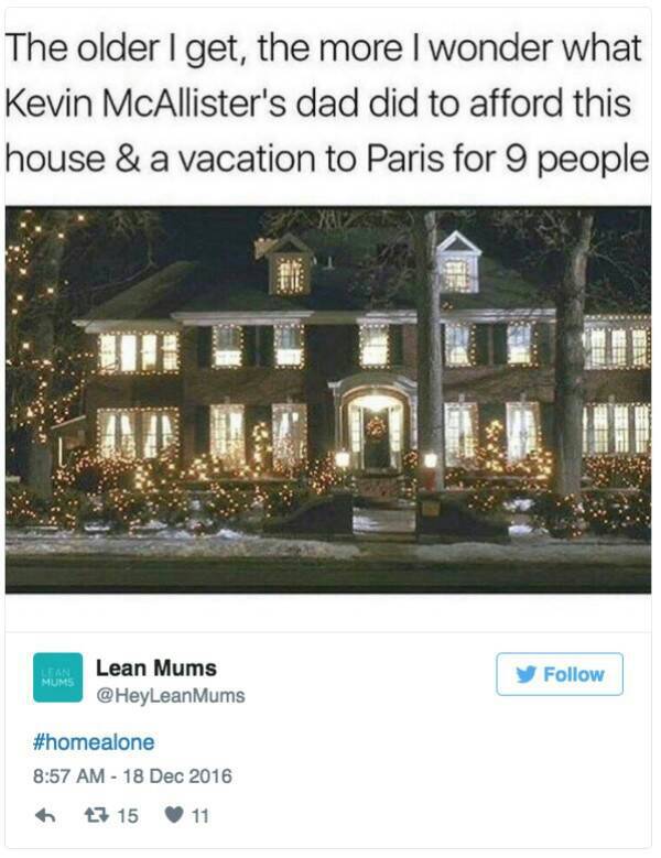 home alone house for sale - The older I get, the more I wonder what Kevin McAllister's dad did to afford this house & a vacation to Paris for 9 people Lean Mums Mums Mums 47 15 11