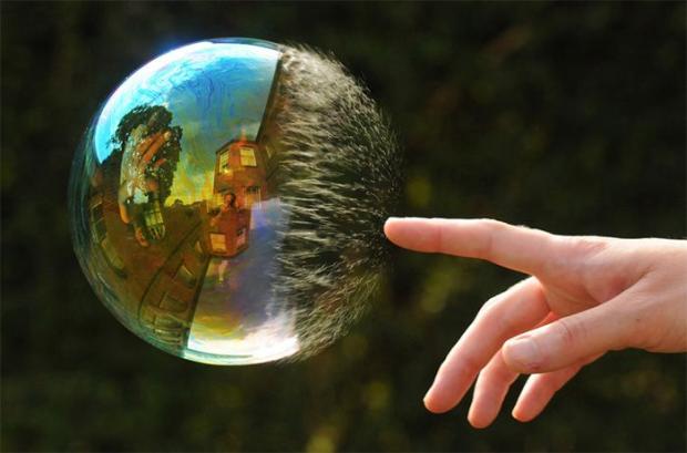 bubble reflection photography