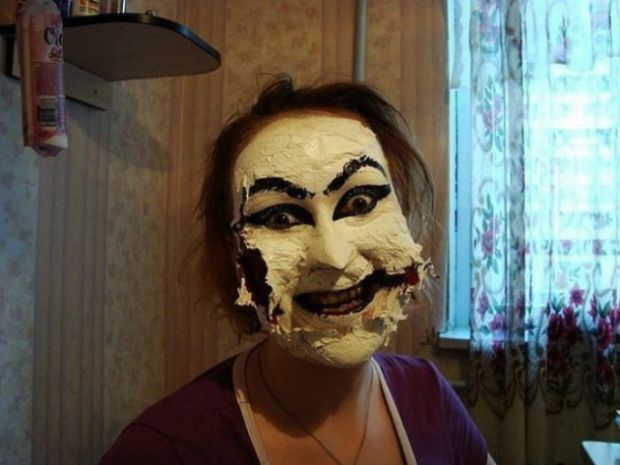 Don't overdo it or you'll look like a Kabuki Mask!