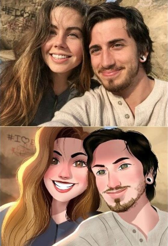 Guy Changes Pictures Into Epic Drawn Portraits