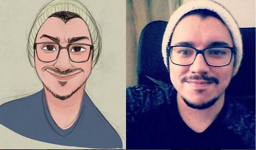 Guy Changes Pictures Into Epic Drawn Portraits