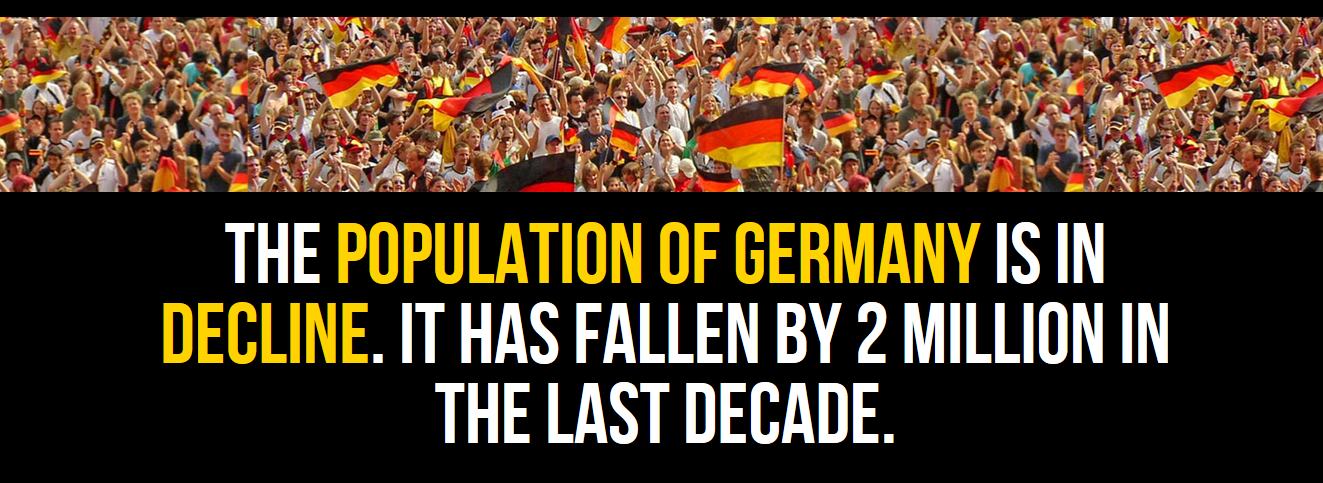 crowd - The Population Of Germany Is In Decline. It Has Fallen By 2 Million In The Last Decade.