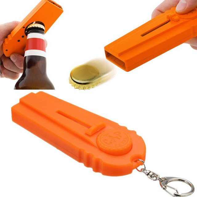 Beer opener that can shoot caps