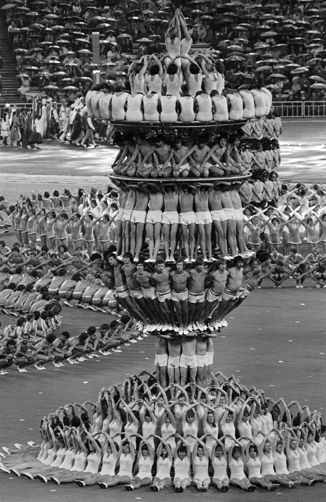 The Opening Ceremony of the XXII summer Olympic Games, Moscow, 1980.