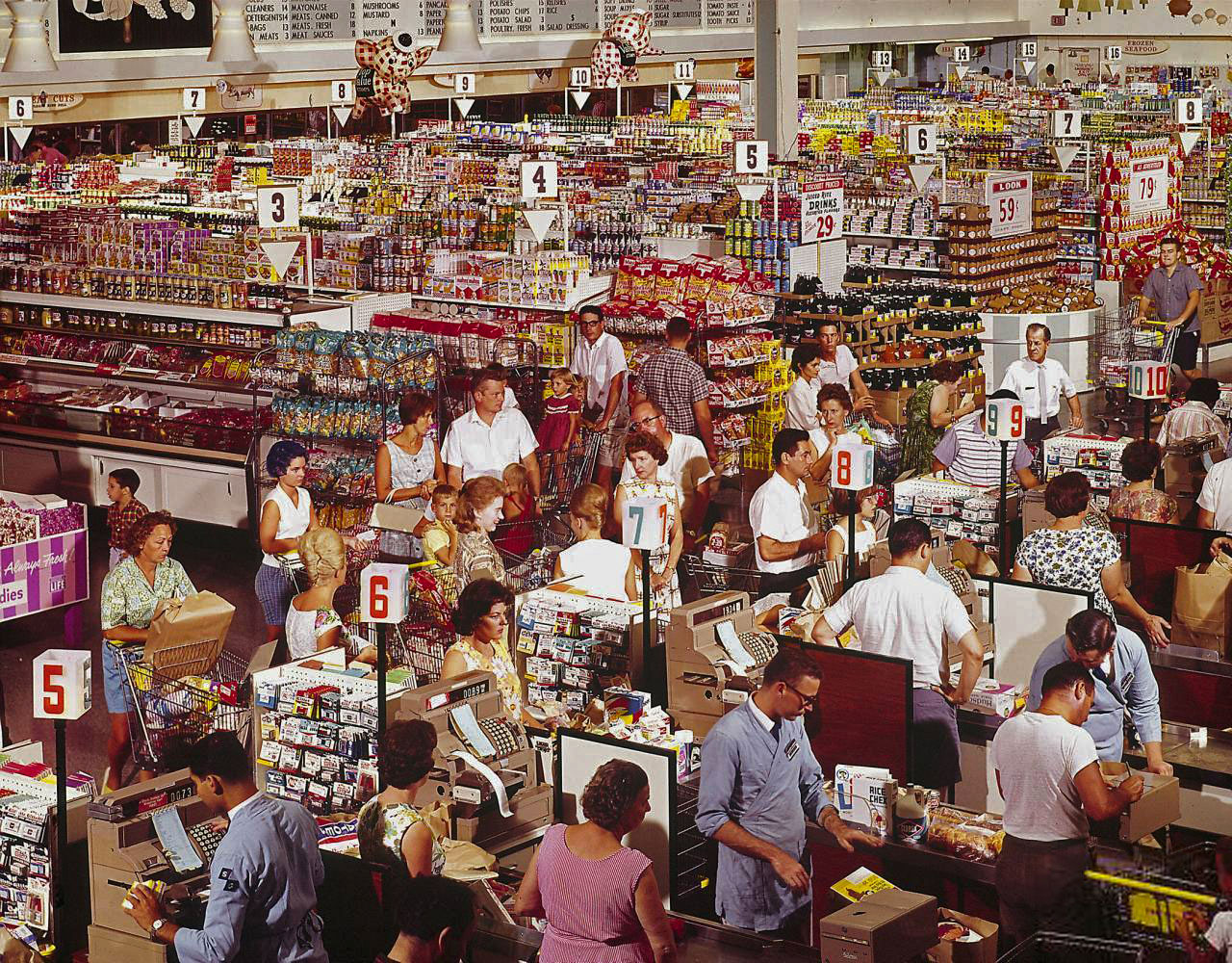 Supermarket in 1964.