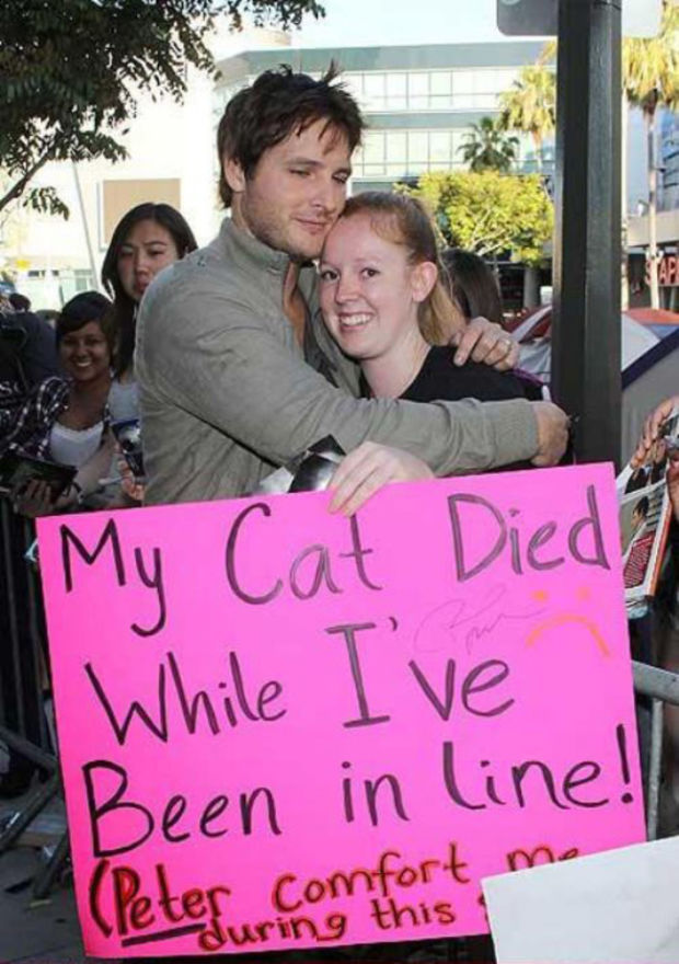 cringe celeb photo awkward fans with celebrities - My Cat Diedy While I ve Been in line! Petegur comfort