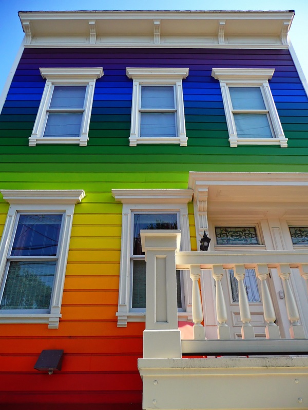 colors rainbow house -