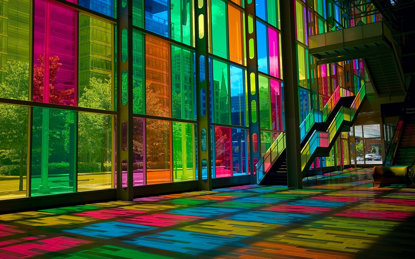 colors rainbow architecture