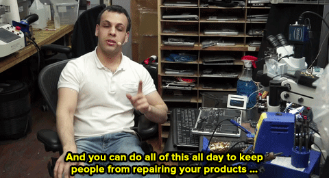 youtube louis rossmann meme - And you can do all of this all day to keep people from repairing your products ...