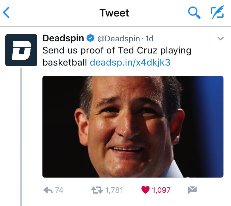 Deadspin Gets Owned By Ted Cruz On Twitter