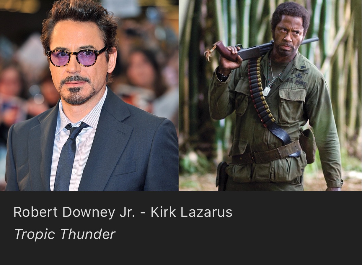 robert downey jr oscar - Robert Downey Jr. Kirk Lazarus Tropic Thunder
