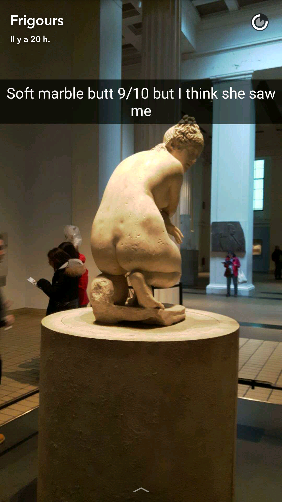 Pervert Goes To The British Museum To... Rate Butts