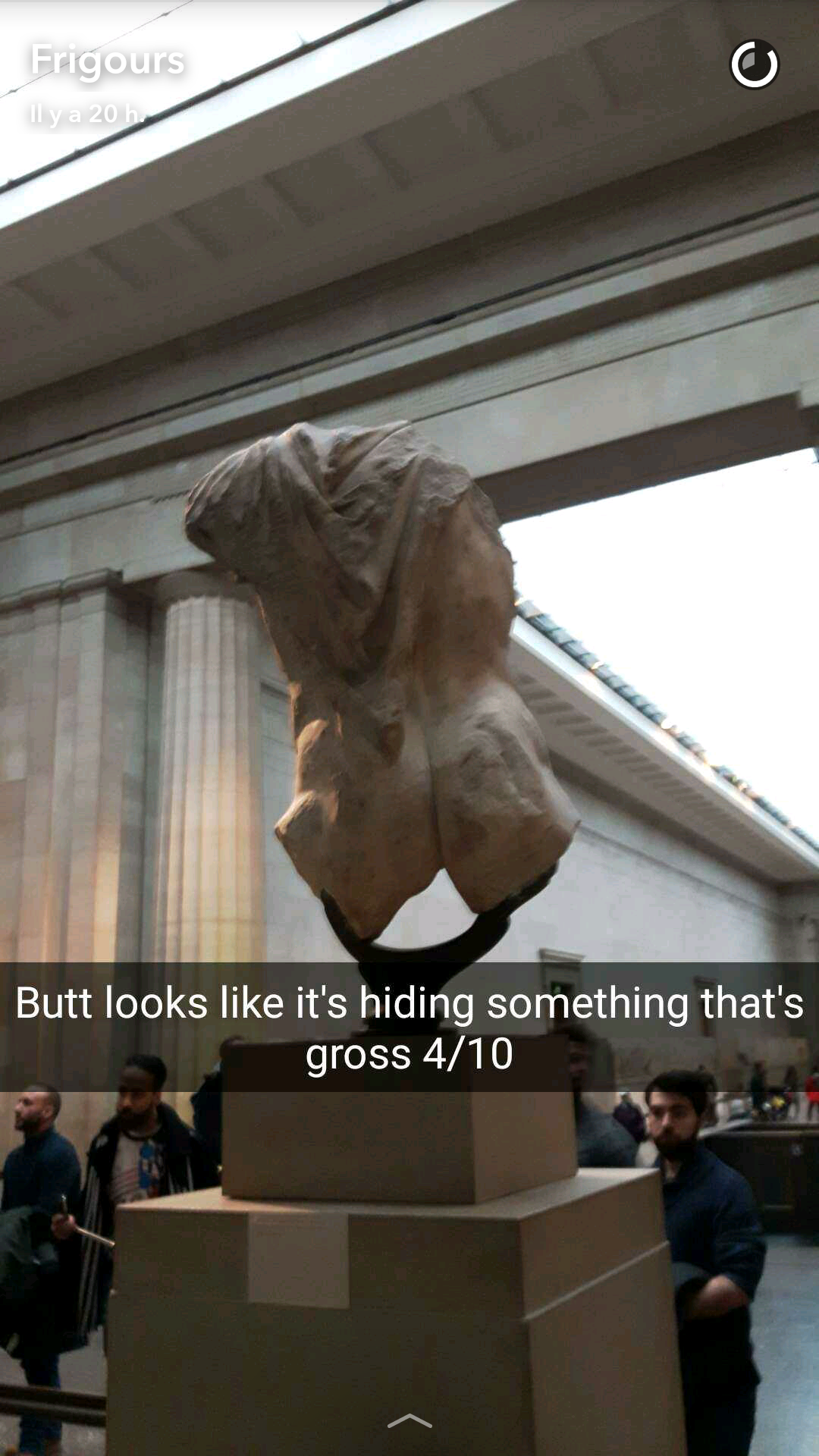 Pervert Goes To The British Museum To... Rate Butts