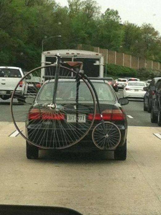 penny farthing bike rack