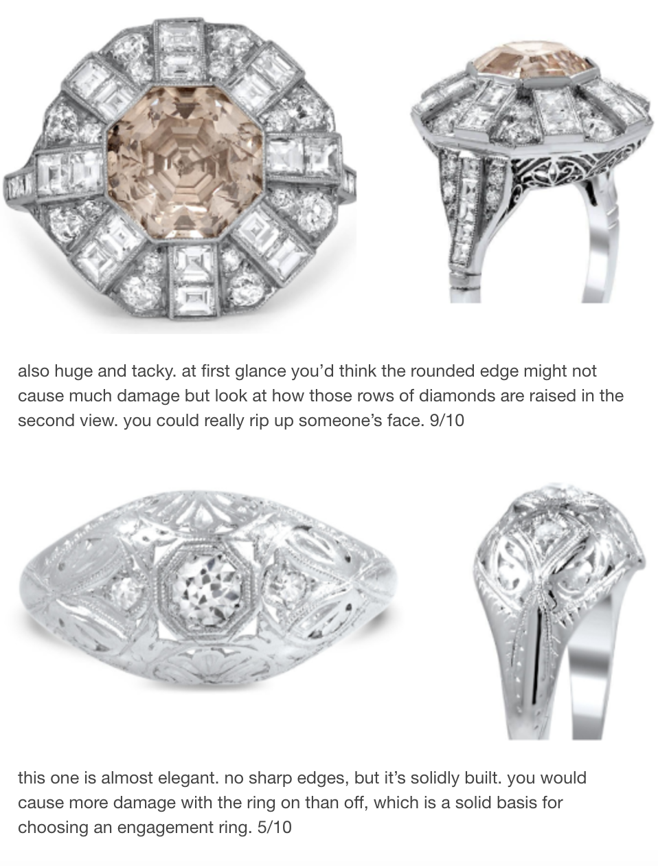 Engagement Rings Ranked By Their Ability to Break Someone's Nose