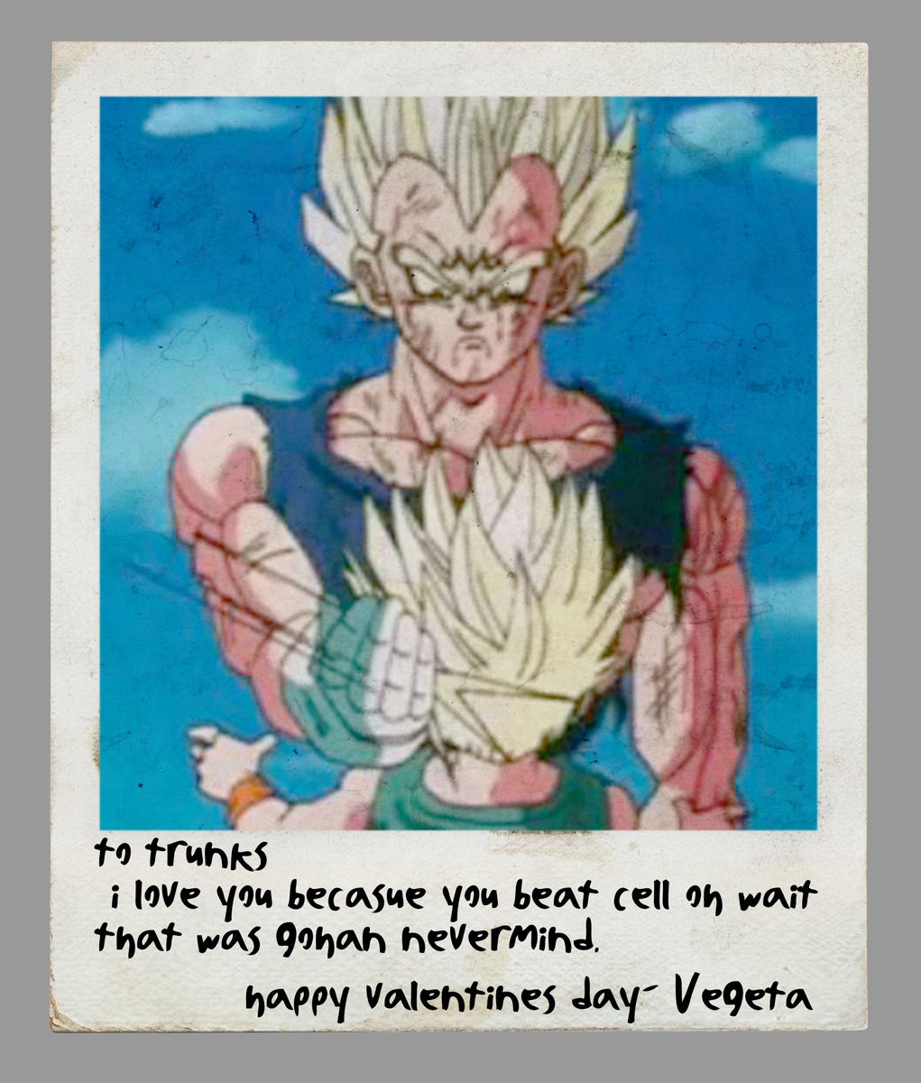 Vegeta's Saint Valentine's Day Cards