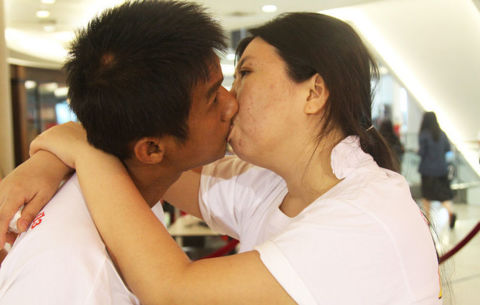 Longest Kiss Ever. Ekkachai and Laksana Tiranarat's love has gone the distance — clocking a kiss at 58 hours, 35 minutes and 58 seconds. The couple, from Thailand, won at a Ripley's Believe it or Not event on February 12-14, 2013. (They brought home a cash prize and two diamond rings!)