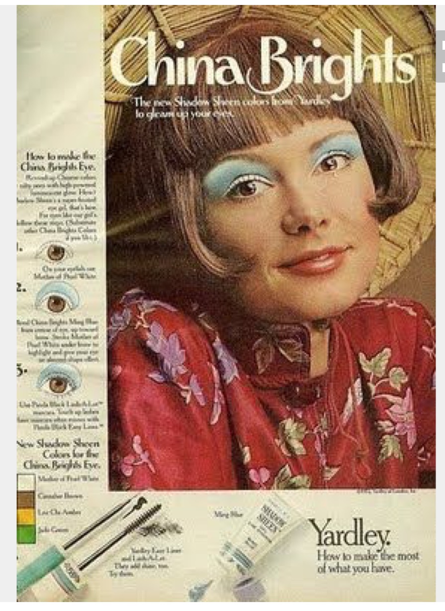 1970's blue eyeshadow - China Brights China Eve O Usu Yardley. Howo be the most of what you have