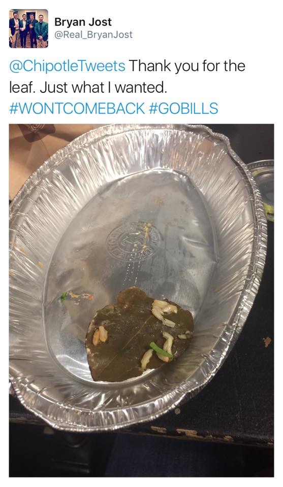 Social Media Got Flooded With Stupid People Thinking There Are Leaves In Chipotle