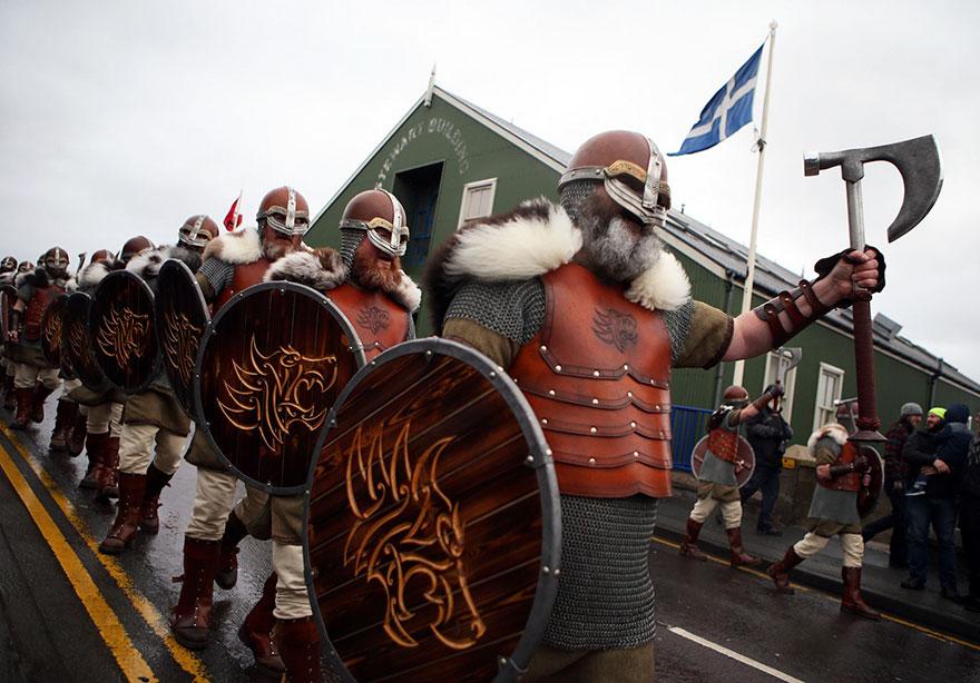 It is a tradition that originated in the 1880s. Since then the festival has been an annual occurrence in the Shetland calendar.