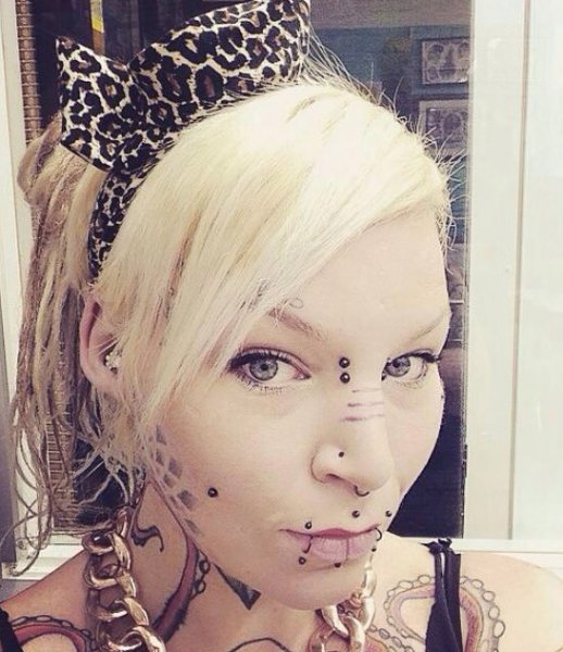 Apparently the immense amount of piercings and tattoos didn't garner enough social media attention for this girl, so she decided to take her modifications to a whole new and bizarre level.