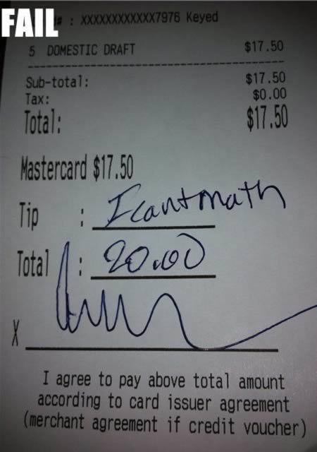 28 Crazy Receipts That Are Worth Reading