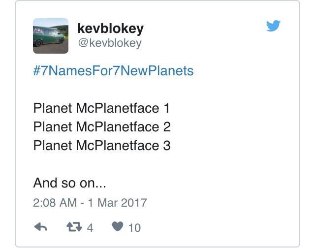 That Time When NASA Thought It Was A Good Idea To Ask The Internet To Name The New Planets