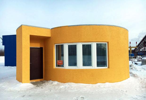 3D printing a home usually involves creating the parts off-site and constructing the building later...