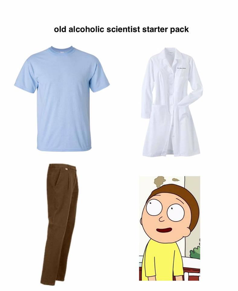 alcoholic scientist - old alcoholic scientist starter pack